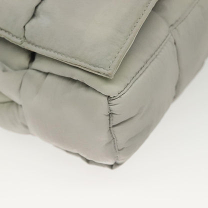 Bottega Veneta Cassette, GRAY, NYLON, shoulder