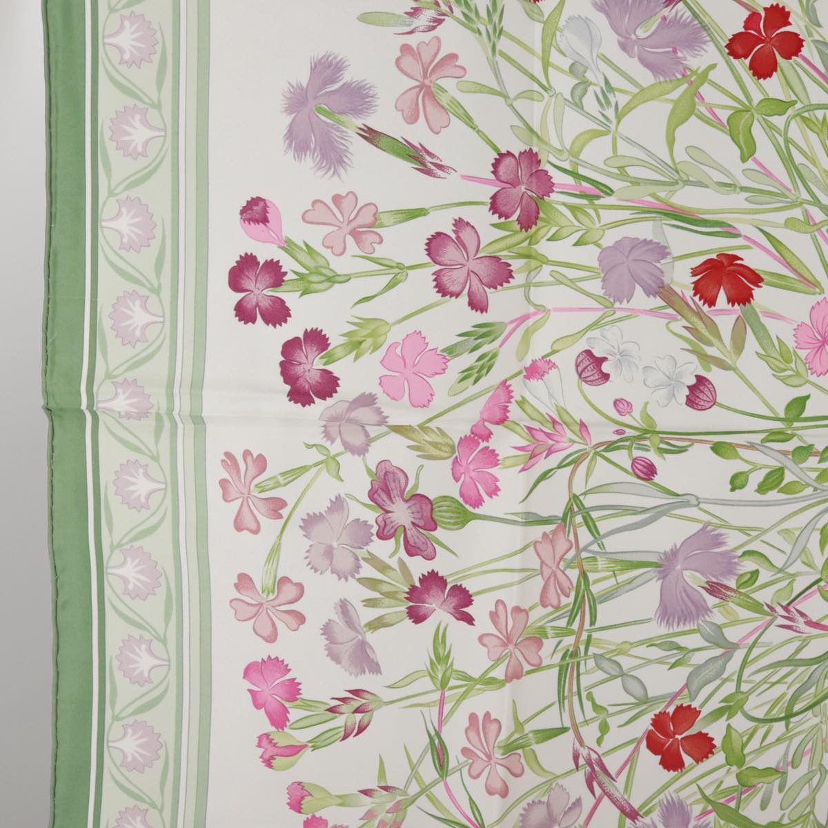 Hermes Carré 90 Silk multicolor, GREEN, SILK, Scarve & shawl