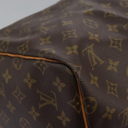 Louis Vuitton Keepall 55, Brown, Canvas, travel