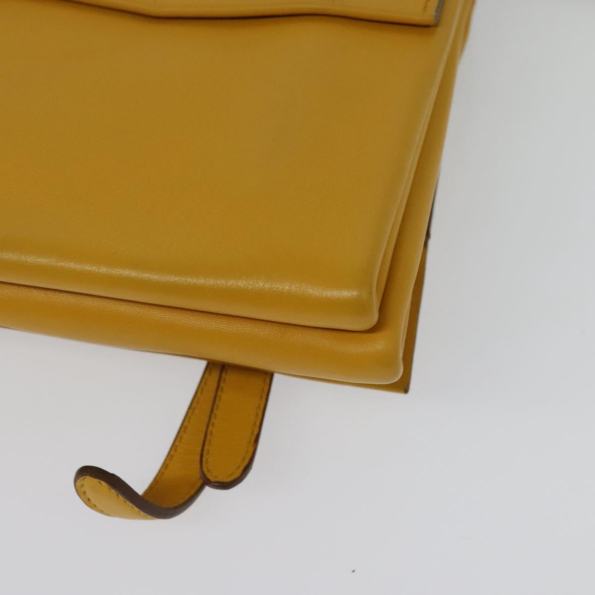 Prada, Yellow, Leather, shoulder