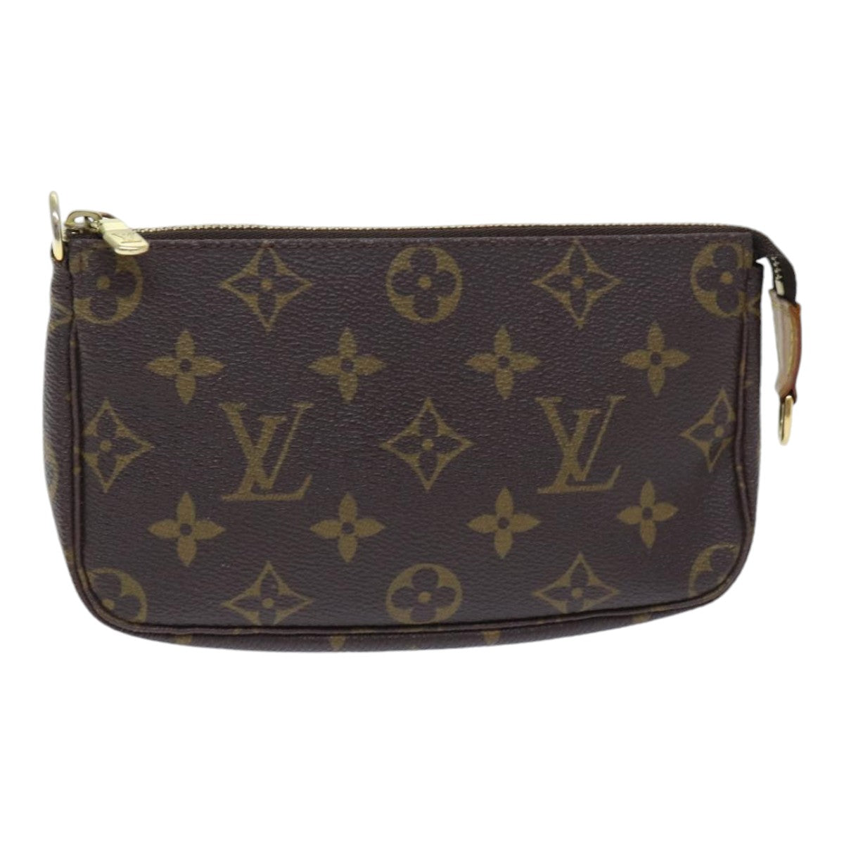 Louis Vuitton Pochette Accessoire, Brown, Canvas, clutch