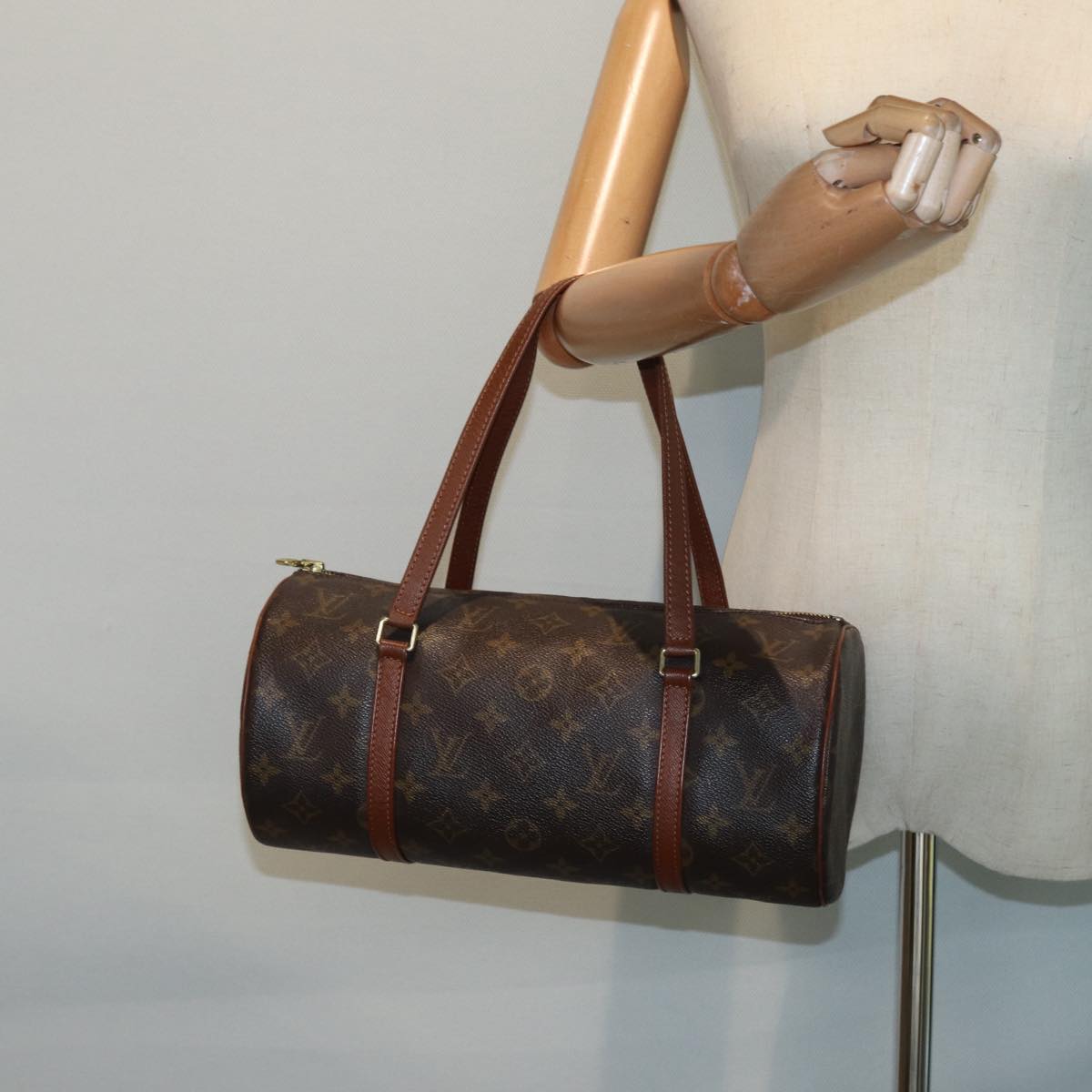 Louis Vuitton Papillon 30, Brown, Canvas, handbag