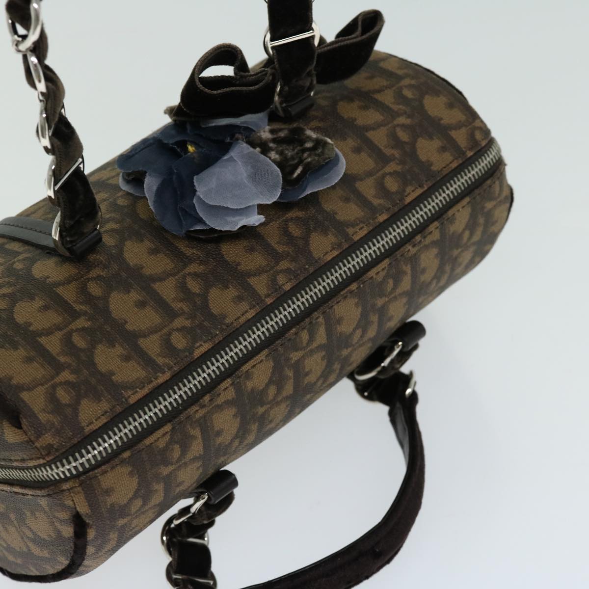 Dior Romantique, Brown, Canvas, handbag