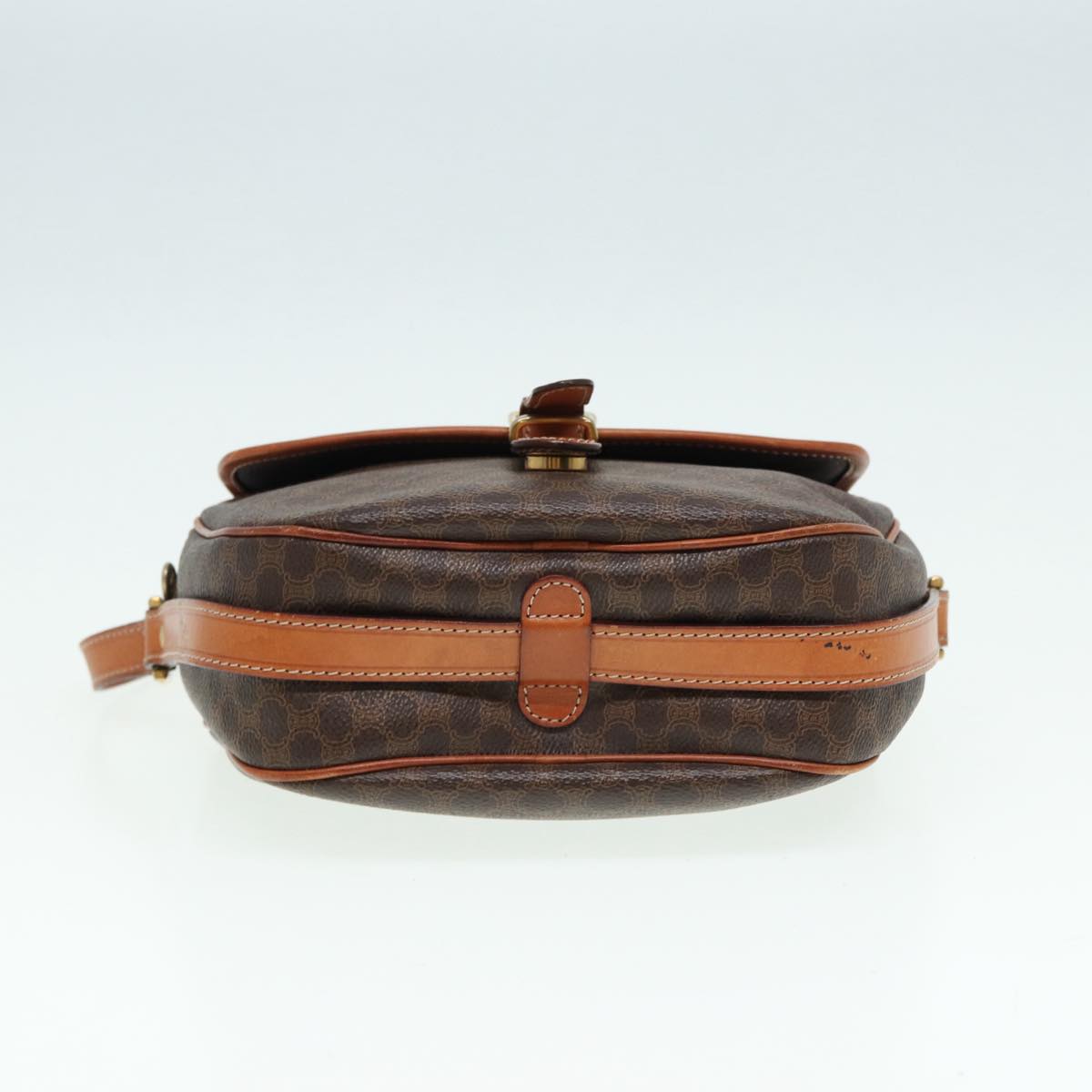 Céline Macadam, Brown, Canvas, shoulder