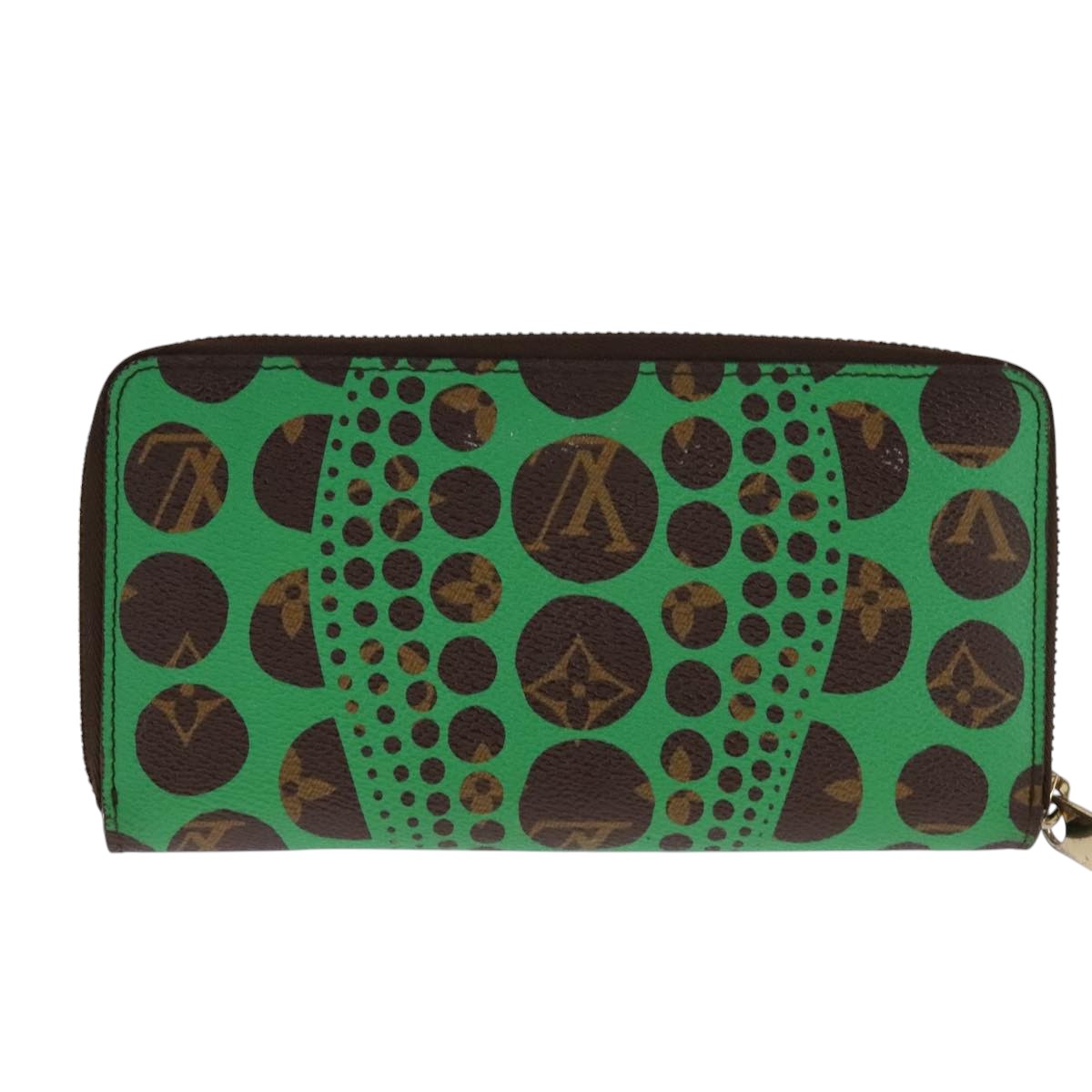 Louis Vuitton Zippy wallet, Green, Canvas, wallet