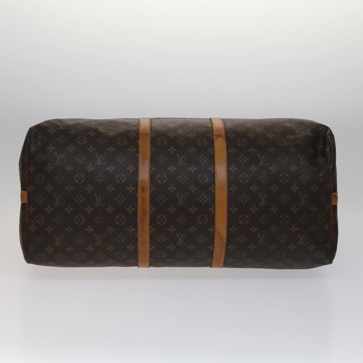 Louis Vuitton Keepall Bandoulière 60, Brown, Canvas, travel