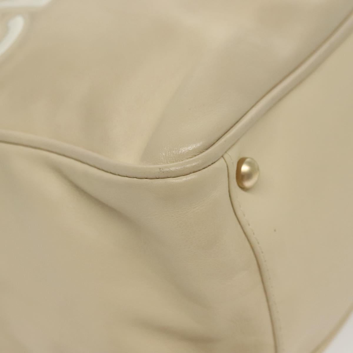 Chanel Camellia, Beige, Leather, shoulder