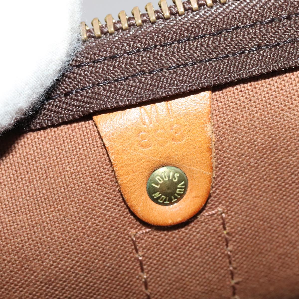 Louis Vuitton Keepall 60, Brown, Canvas, travel