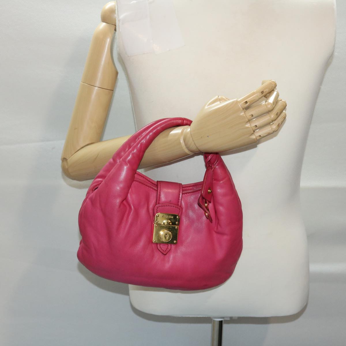 Miu Miu, Pink, Leather, handbag