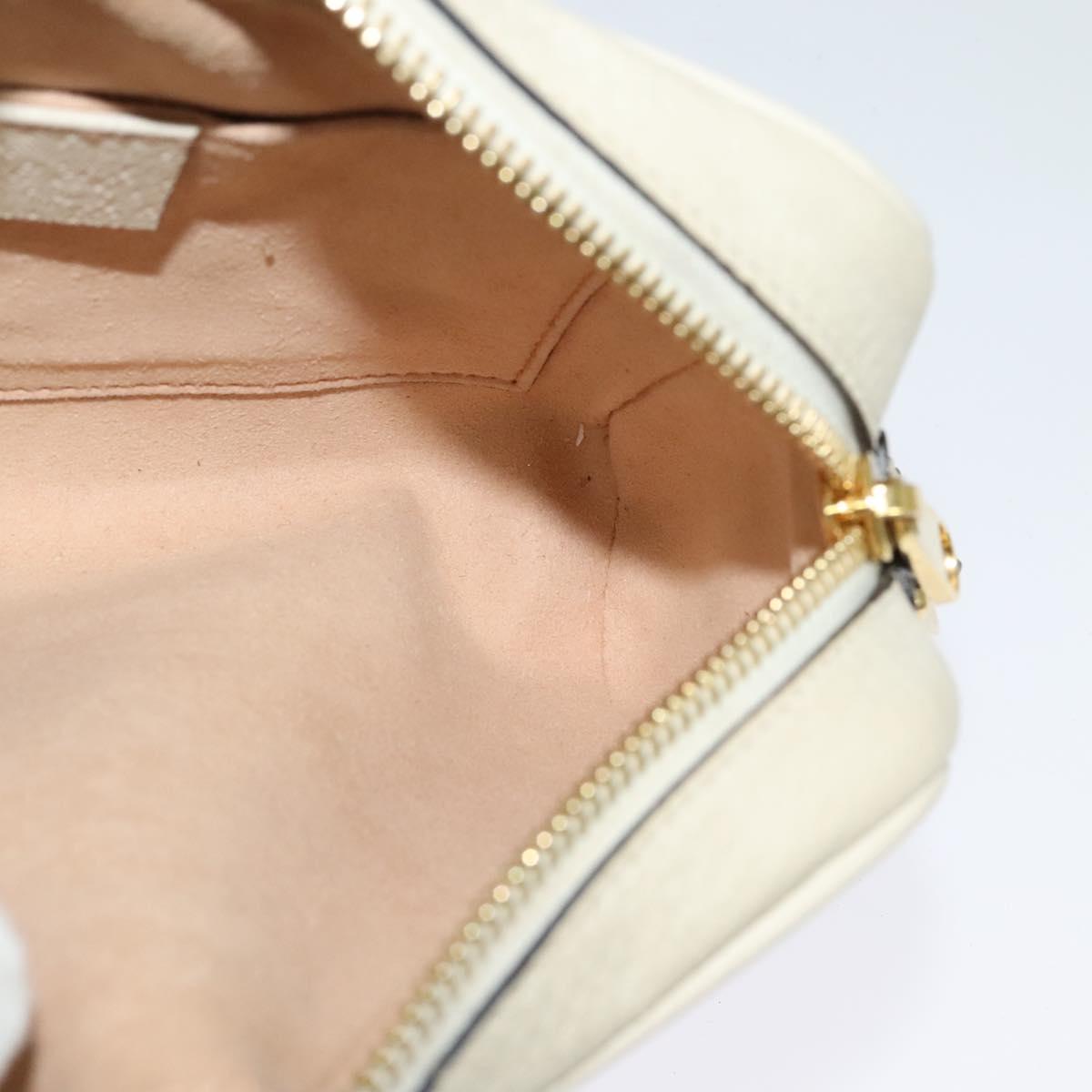 Gucci Ophidia, White, Leather, shoulder
