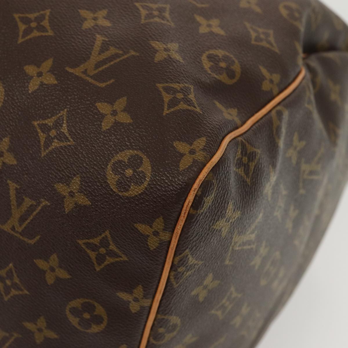 Louis Vuitton Keepall 60, Brown, Canvas, travel