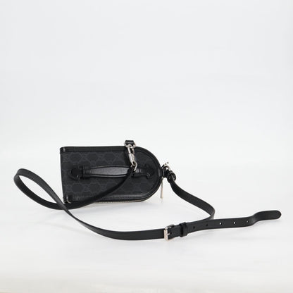 Gucci Off the grid, Black, Canvas, clutch