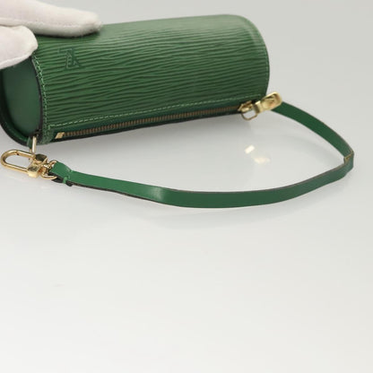 Louis Vuitton Soufflot, Green, Leather, handbag