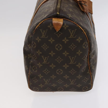 Louis Vuitton Keepall 45, Brown, Canvas, travel