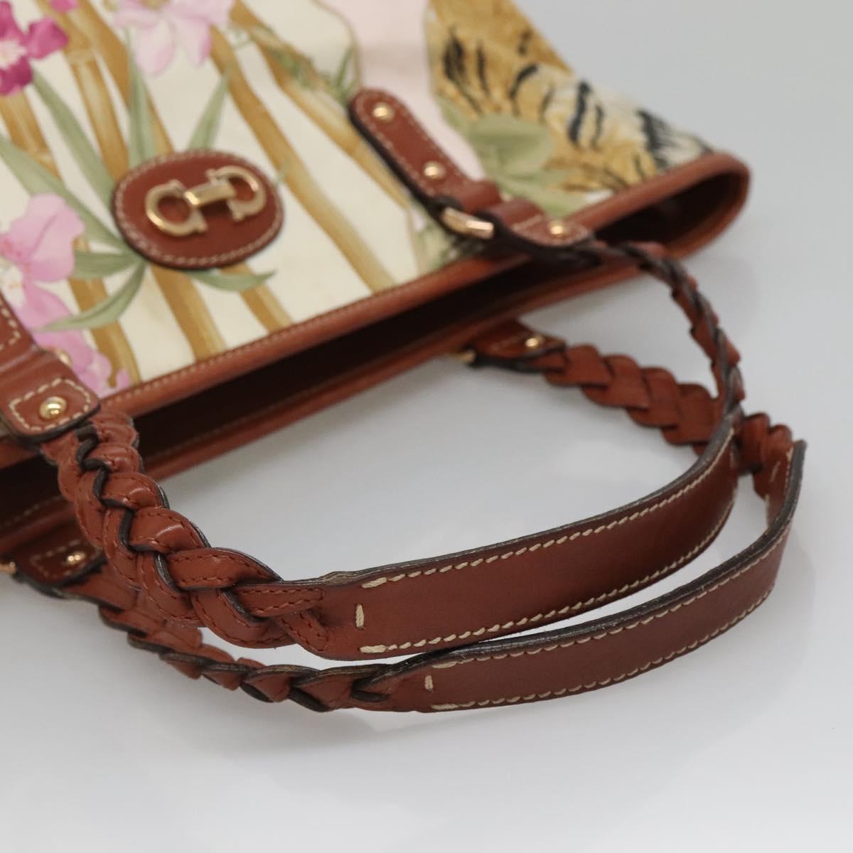 Salvatore Ferragamo Gancini Zip Pouch Leather, MULTICOLOUR, NYLON, Clutche & pouche