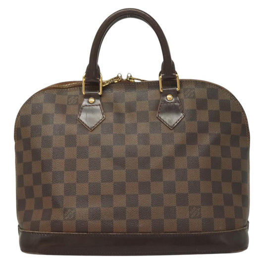 Louis Vuitton Alma, Brown, Canvas, handbag