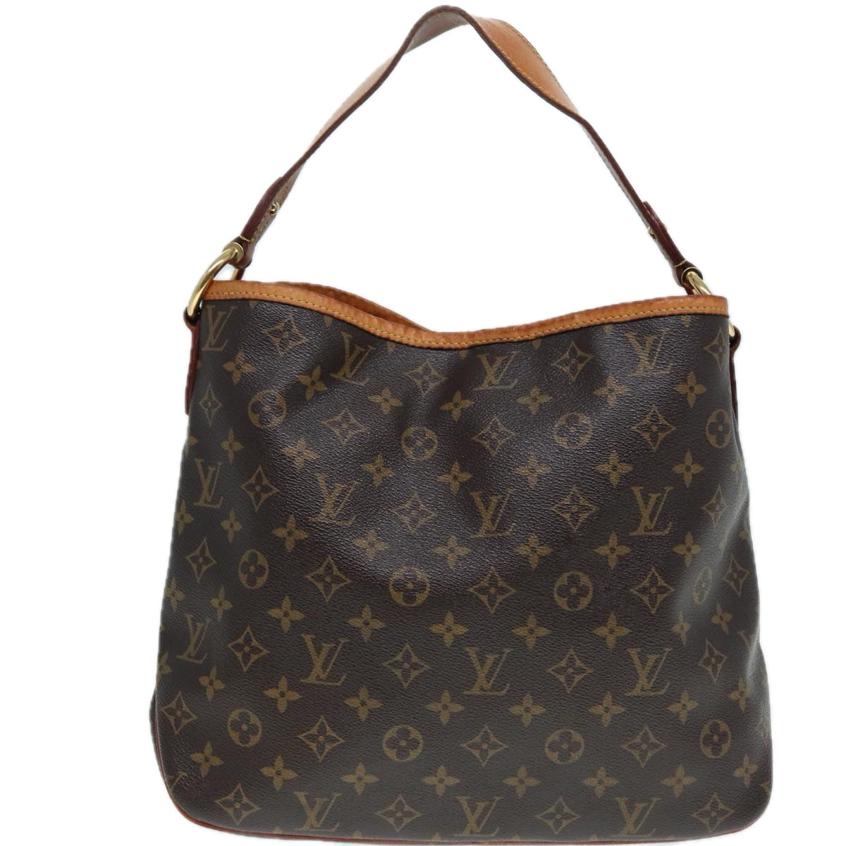 Louis Vuitton Delightfull PM, Brown, Canvas, shoulder