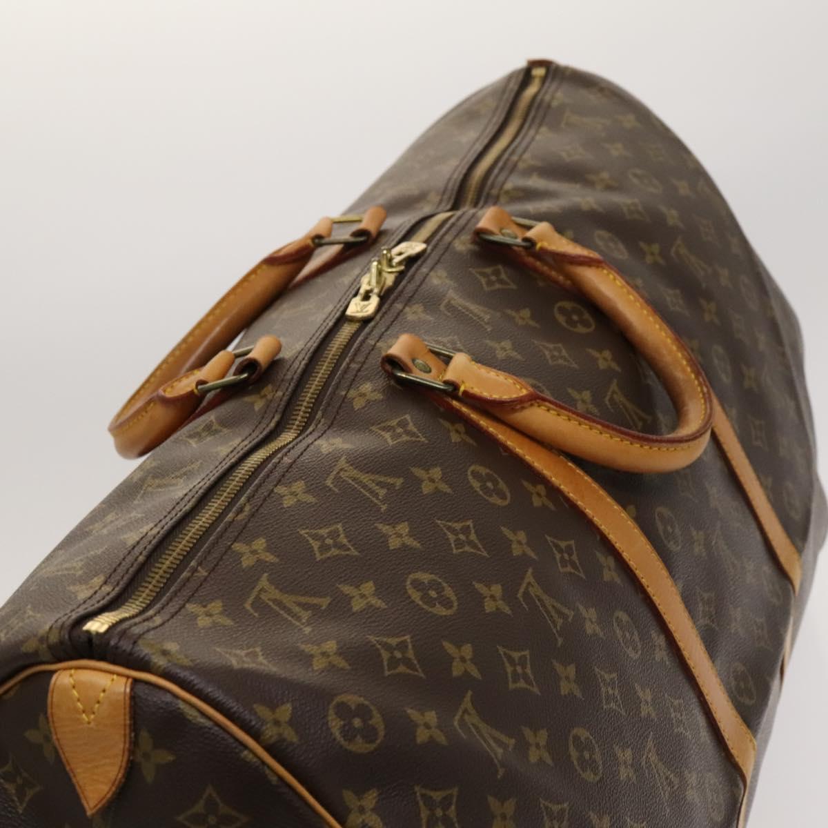 Louis Vuitton Keepall 60, Brown, Canvas, travel