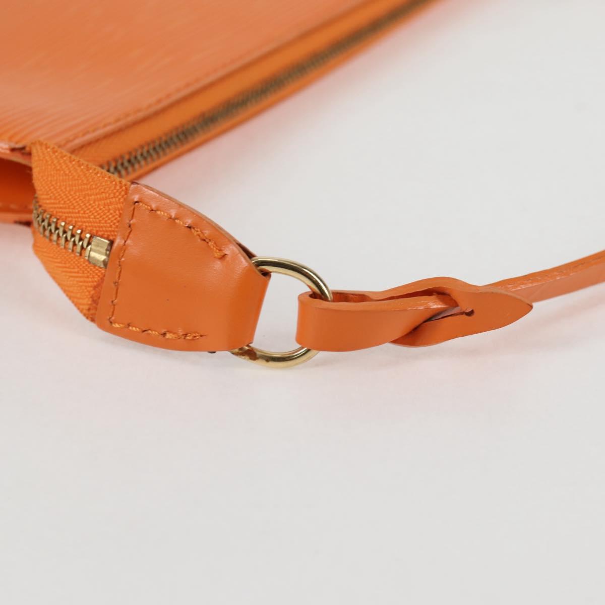 Louis Vuitton Pochette Accessoire, Orange, Leather, clutch