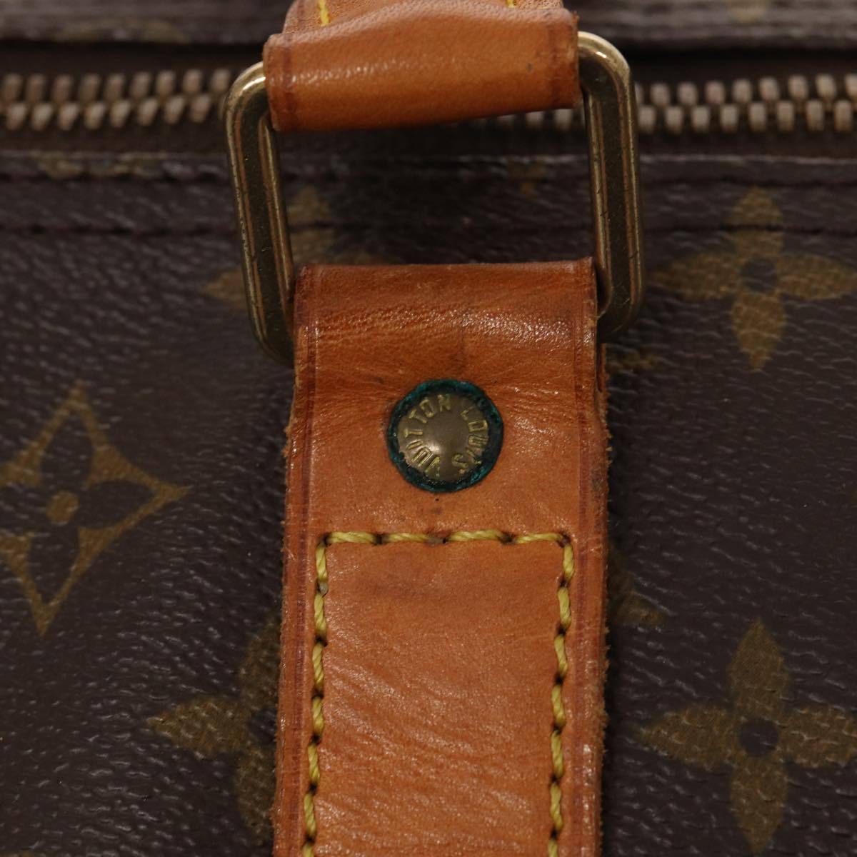 Louis Vuitton Keepall 60, Brown, Canvas, travel