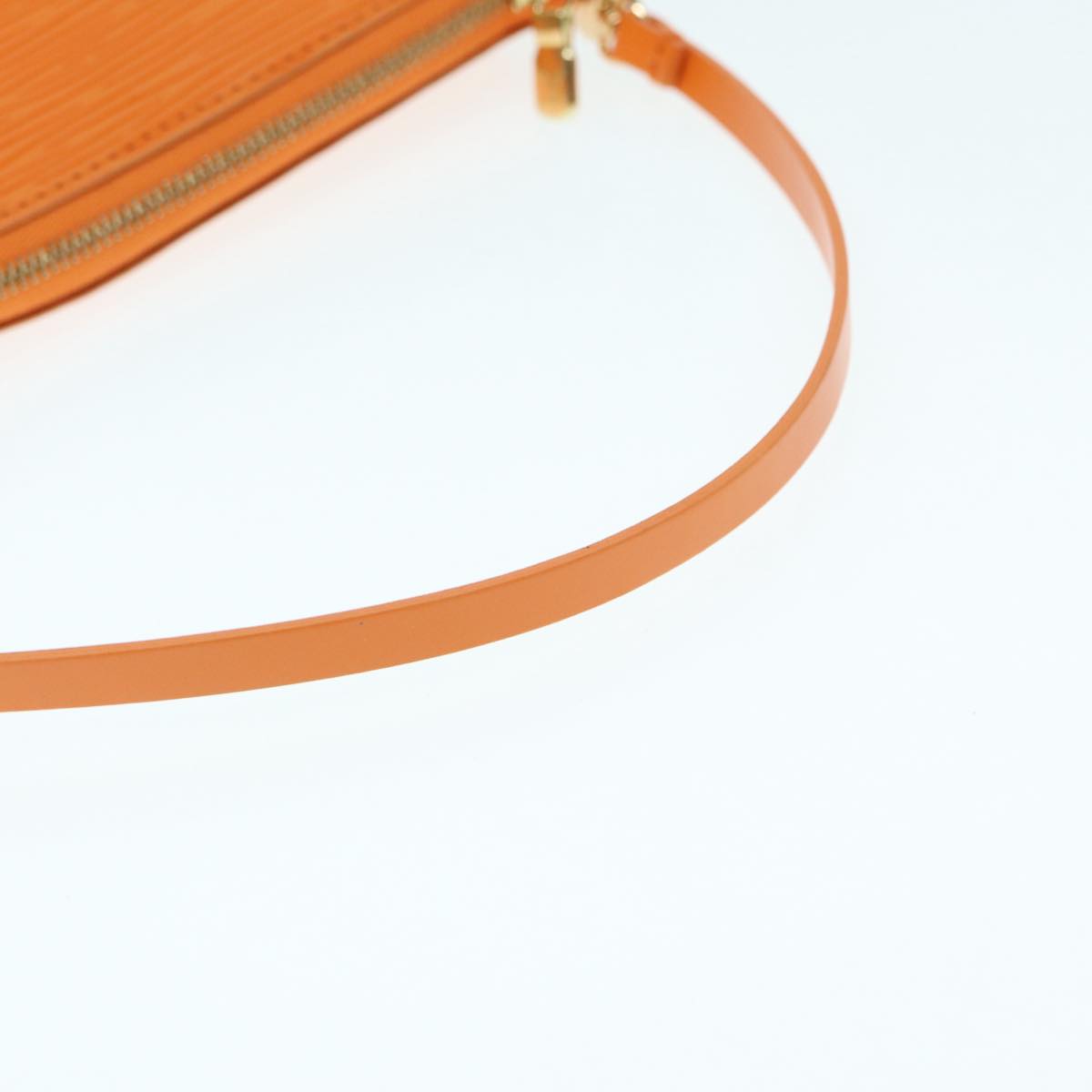 Louis Vuitton Pochette Accessoire, Orange, Leather, handbag