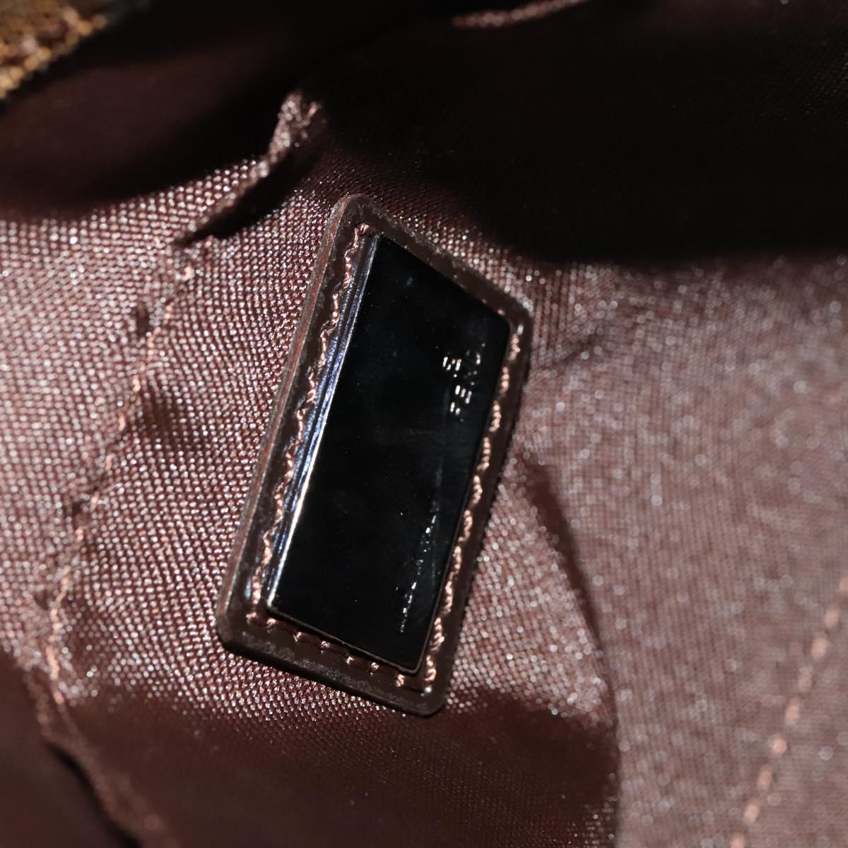 Fendi Zucca, Brown, Canvas, shoulder