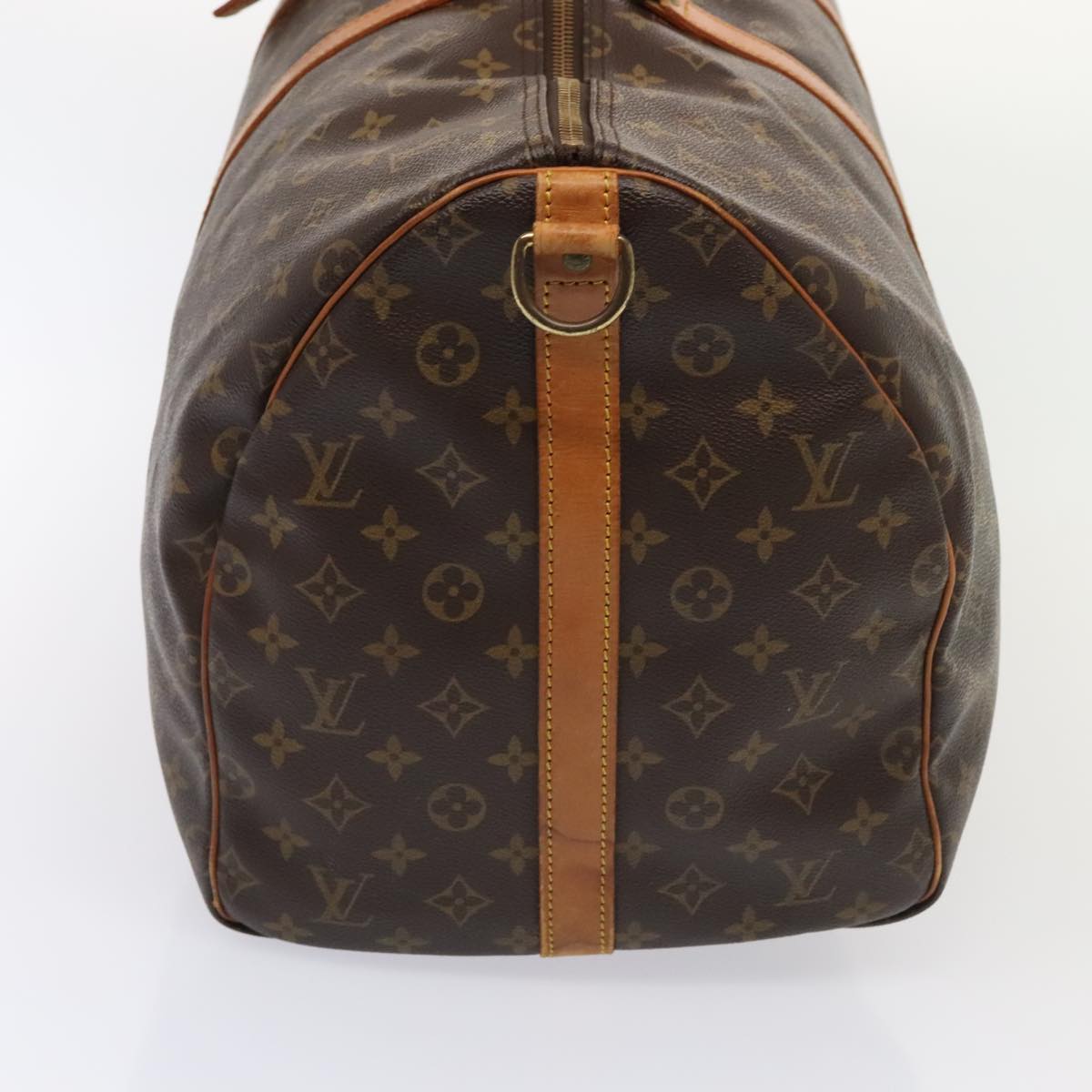 Louis Vuitton Keepall Bandouliere 55, Brown, Canvas, travel