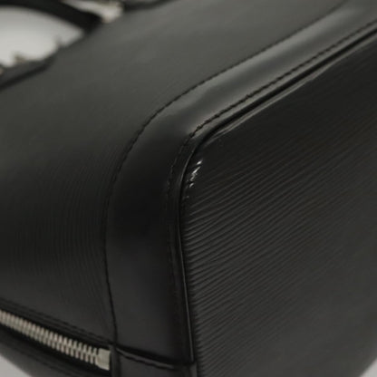 Louis Vuitton Alma, Black, Leather, handbag