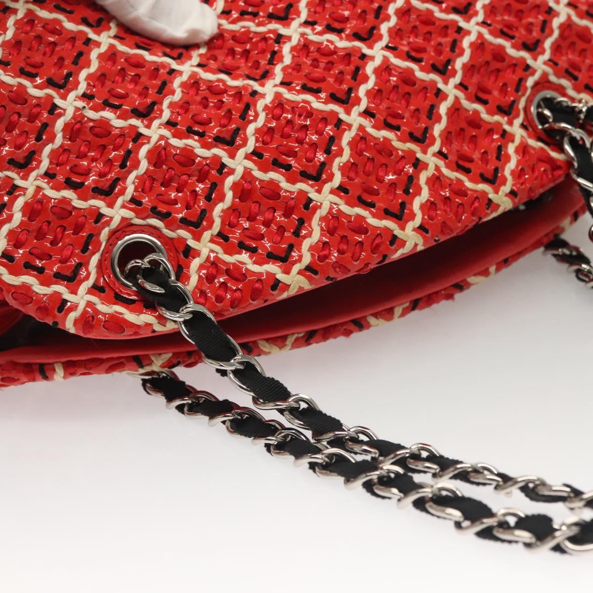 Chanel Mademoiselle, Red, Leather, shoulder