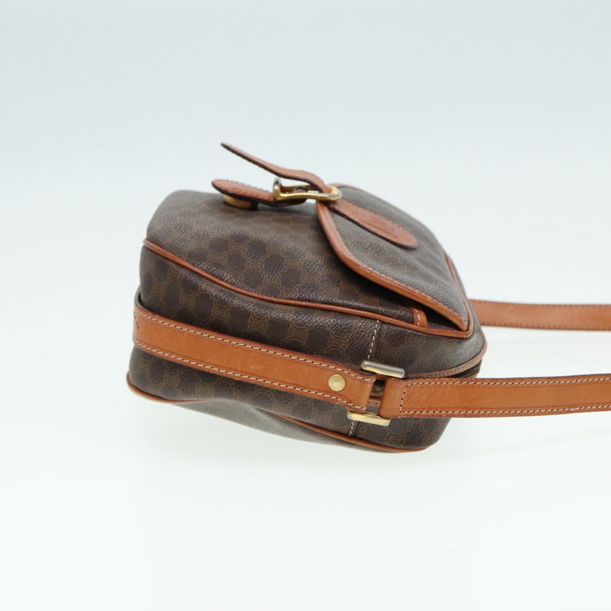 Céline Macadam, Brown, Canvas, shoulder