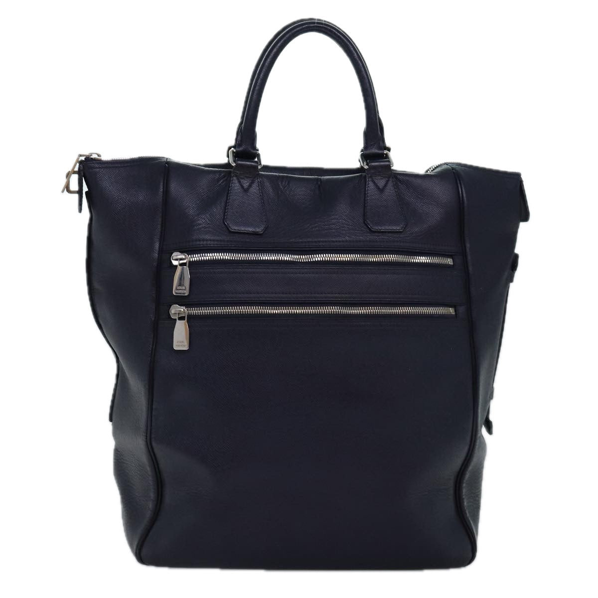 Louis Vuitton Marin, Navy, Leather, tote