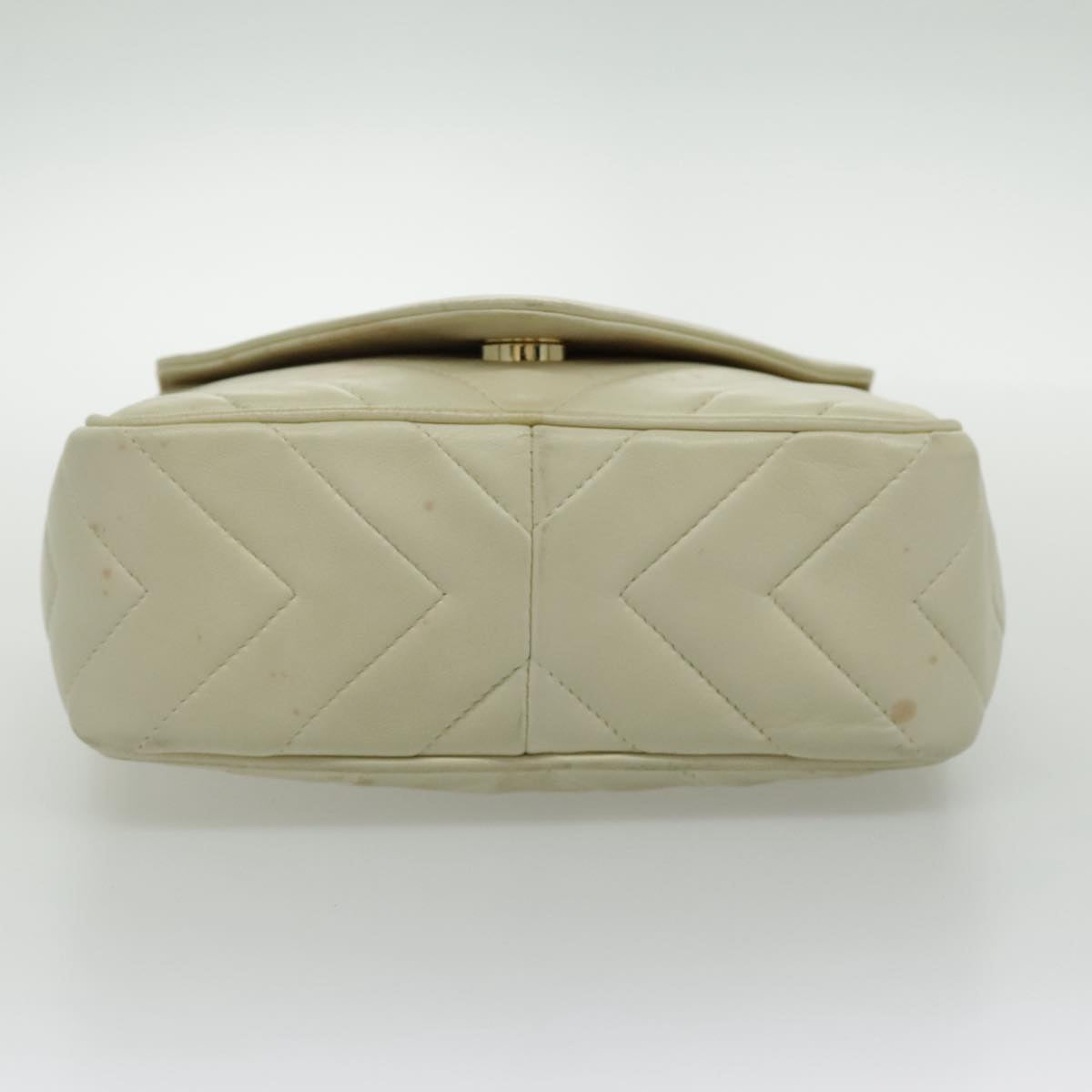 Chanel Camera, Beige, Leather, shoulder