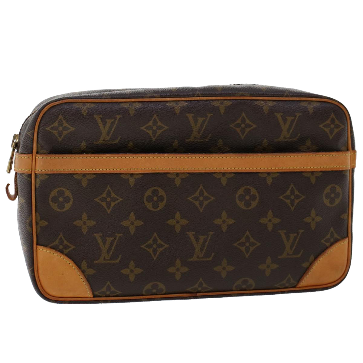 Louis Vuitton Compiegne 28, Brown, Canvas, clutch