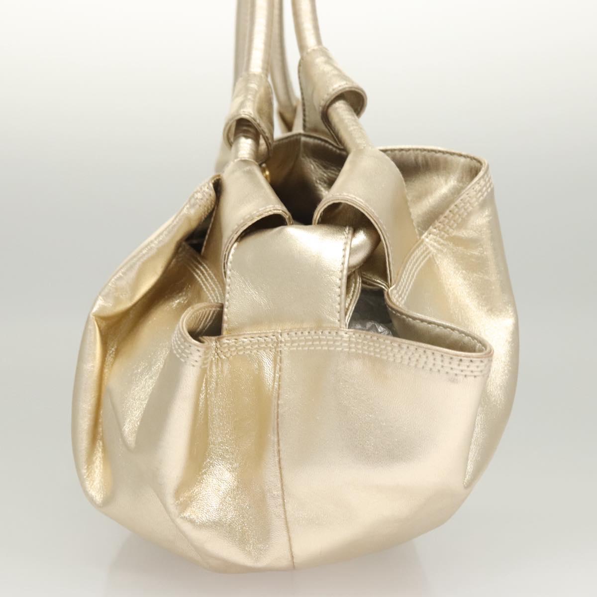 Loewe Anagram Logo Nappa Aire Hand Bag Leather, GOLD, LEATHER, Handbag