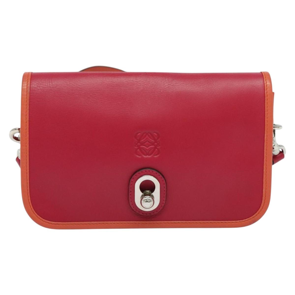 Loewe Ines, Pink, Leather, shoulder