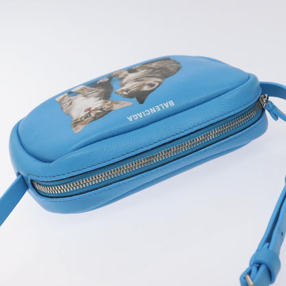Balenciaga Everyday, Blue, Leather, shoulder