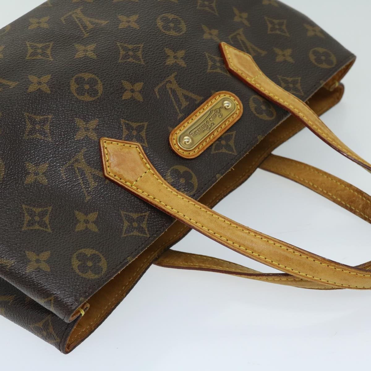 Louis Vuitton Wilshire, Brown, Canvas, handbag