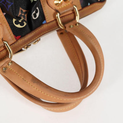 Louis Vuitton Courtney, Black, Canvas, handbag