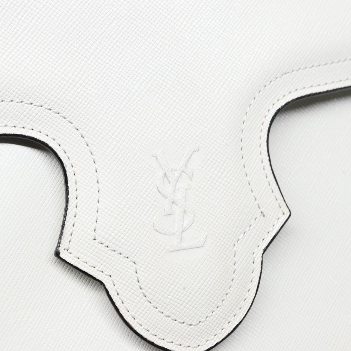 Yves Saint Laurent Mombasa, White, Leather, shoulder