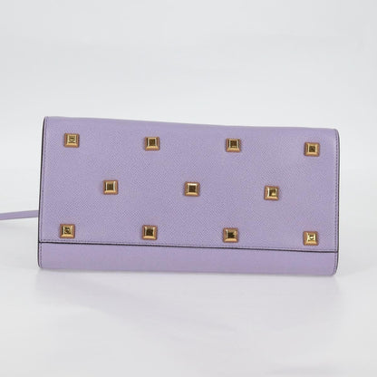 Salvatore Ferragamo Gancini, Purple, Leather, handbag