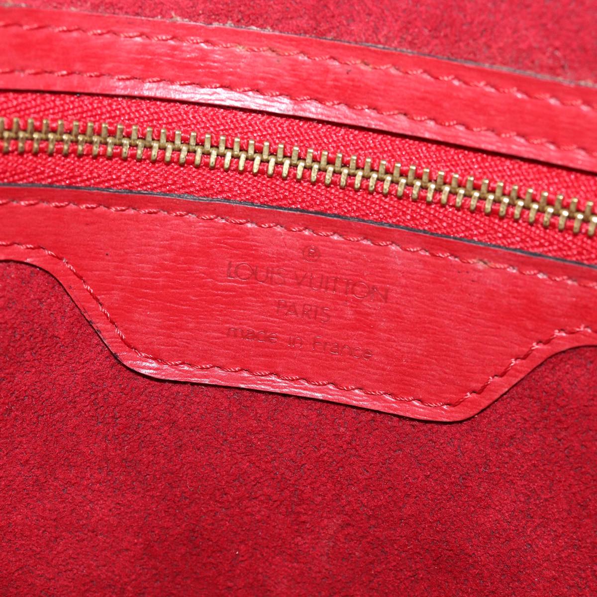 Louis Vuitton Saint Jacques, Red, Leather, shoulder