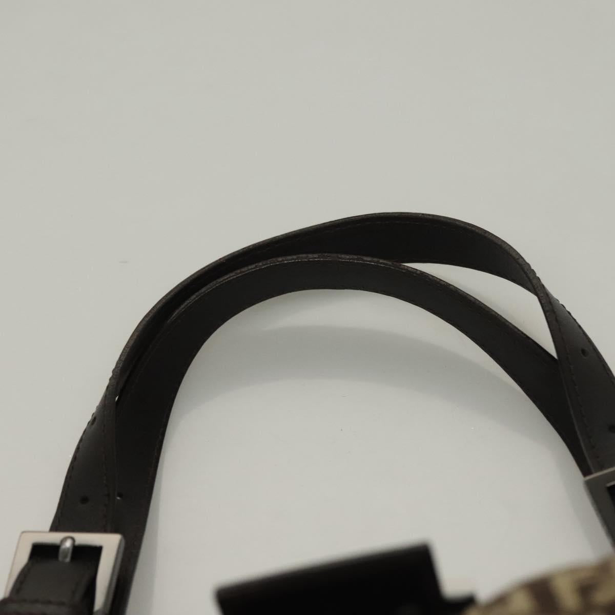 Fendi Zucchino, Brown, Canvas, shoulder