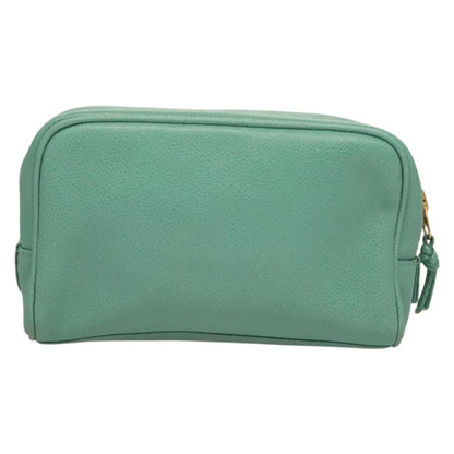 Chanel Coco Mark, Green, Leather, clutch