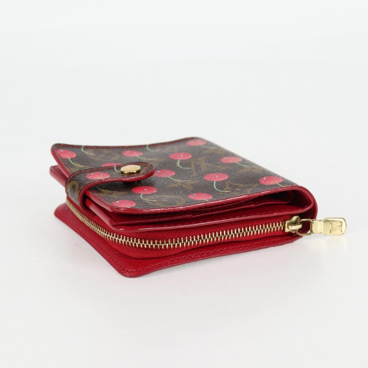 Louis Vuitton Compact zip, Brown, Canvas, wallet