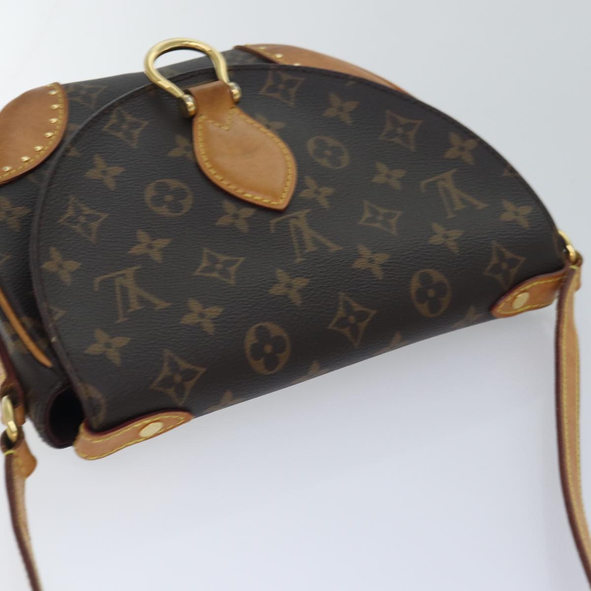 Louis Vuitton Saint Cloud, Brown, Canvas, shoulder