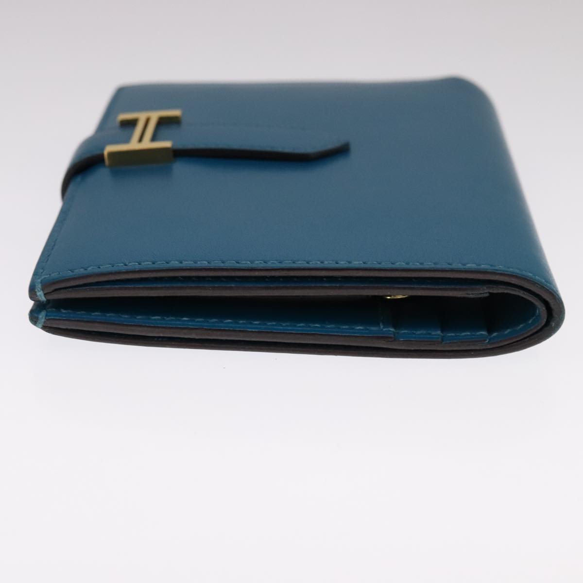 Hermès Béarn, Blue, Leather, wallet