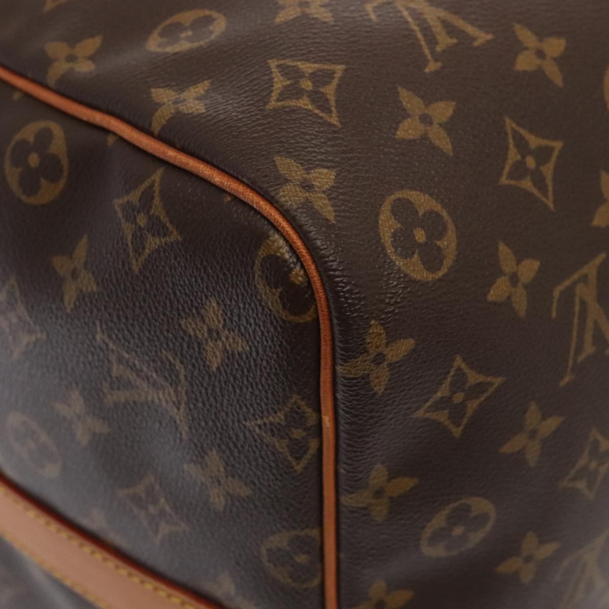 Louis Vuitton Keepall Bandoulière 60, Brown, Canvas, travel