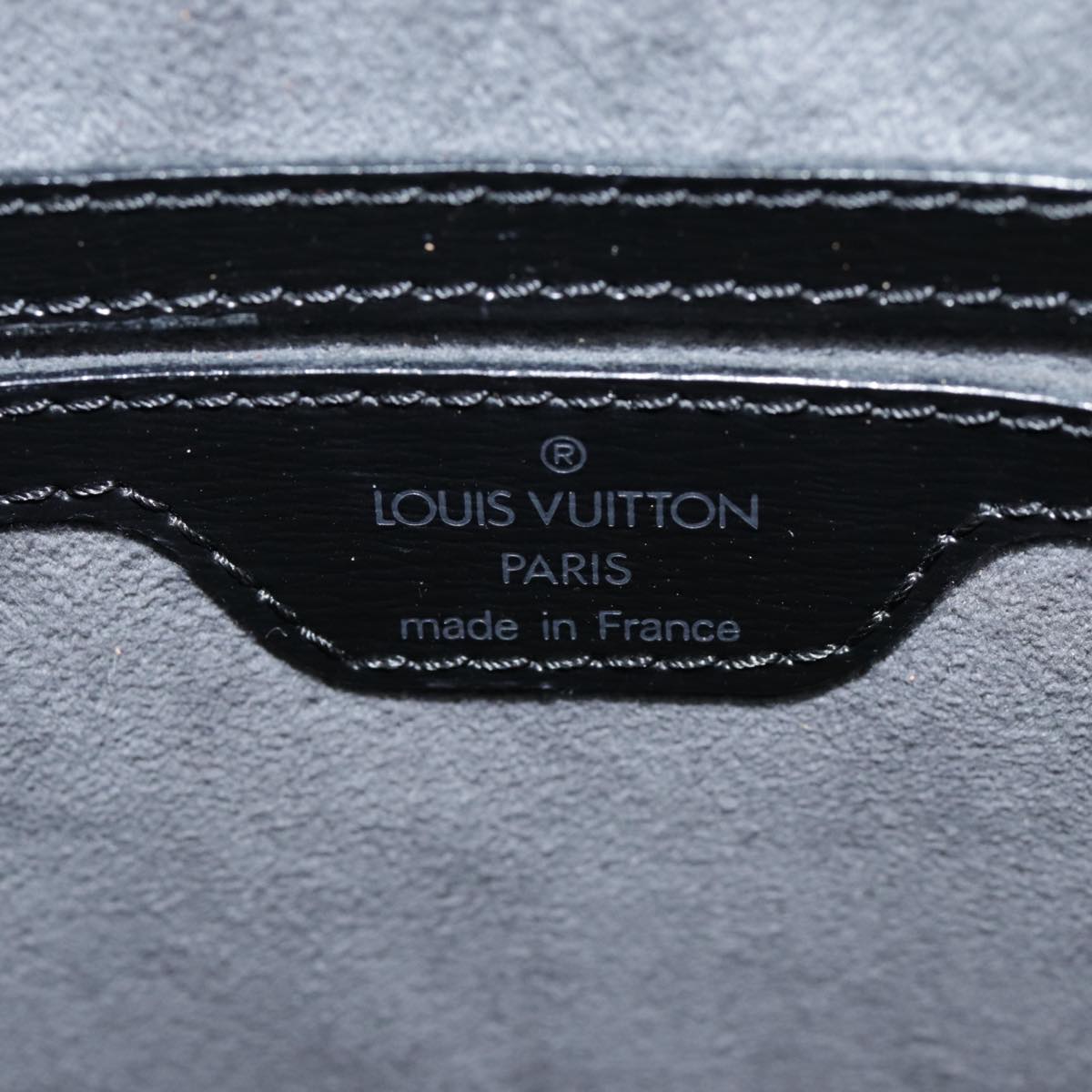 Louis Vuitton Saint Jacques, Black, Leather, handbag