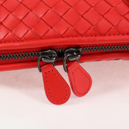 Bottega Veneta Intrecciato, Red, Leather, shoulder