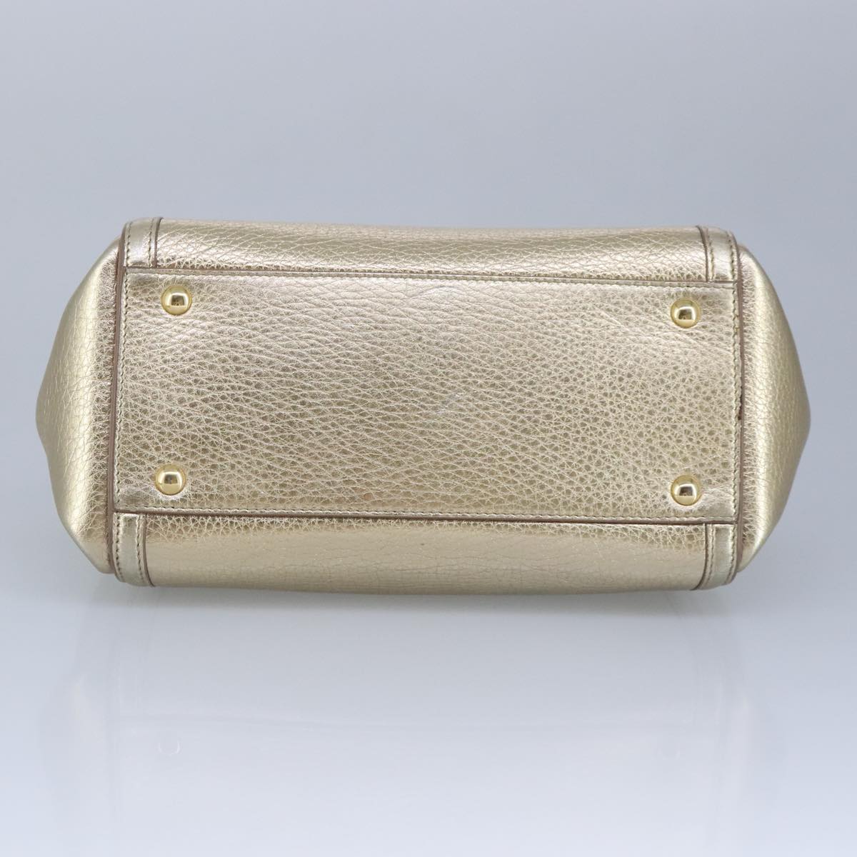 Salvatore Ferragamo Sofia, Gold, Leather, handbag